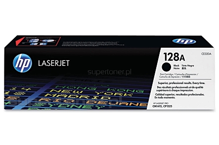 Oryginalny toner HP 128A CE320A do dryukarek HP Color LaserJet Pro CP1525, CP1525n, CP1525nw, CM1410 Series MFP, CM1415fn, CM1415fnw Czarny / Black (CE 320A, 128A) 2000 stron.