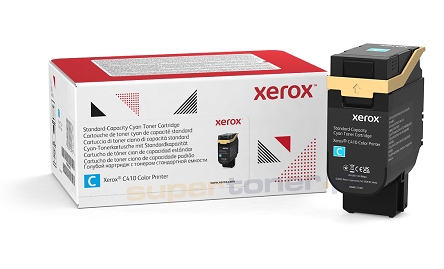 Oryginalny toner Xerox C410 DN VersaLink C415 MFP Cyan 006R04678 o standardowej wydajności 2000 stron. Wydajność deklarowana zgodnie z normą ISO/IEC 19798.