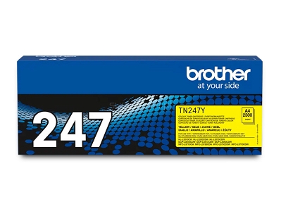 Oryginalny toner Brother TN247Y (TN-247Y) żółty (Yellow) do drukarek Brother DCP-L3510 DCP-L3510CDW DCP-L3517 DCP-L3517CDW DCP-L3550 DCP-L3550CDW HL-L3210 HL-L3210CW HL-L3230 HL-L3230CDW HL-L3270 HL-L3270CDW MFC-L3710 MFC-L3710CW MFC-L3730 MFC-L3730CDN MFC-L3730CDW MFC-L3750 MFC-L3750CDW MFC-L3770 MFC-L3770CDW. Toner żółty o wydajności 2300 stron wg normy ISO/IEC 19798.