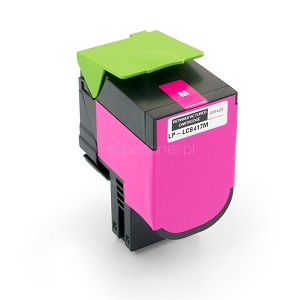 Toner do drukarki Lexmark CS417 CS417dn Purpurowy - Magenta. Zamiennik tonera 71B2HM0, 71B0H30 o wydajności 3500 stron. Markowy produkt Laser PRECISION®.