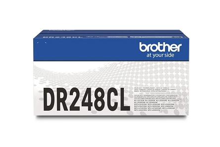 Oryginalny zespół bębna Brother DR248CL (DR-248CL) w zestawie składającym się z czterech bębnów: niebieski (Cyjan), purpurowy (Magenta), żółty (Yellow) i czarny (Black). Bębny są przeznaczone do drukarek Brother DCP-L3520 DCP-L3520CDW, Brother DCP-L3560 DCP-L3560CDW, Brother HL-L3220 HL-L3220CW, Brother HL-L8230 HL-L8230CDW, Brother HL-L8240 HL-L8240CDW, Brother MFC-L3740 MFC-L3740CDW, Brother MFC-L8340, MFC-L8340CDW, Brother MFC-L8390 MFC-L8390CDW. Wydajność bębna wynosi do 30000 stron wg normy ISO/IEC 19798.