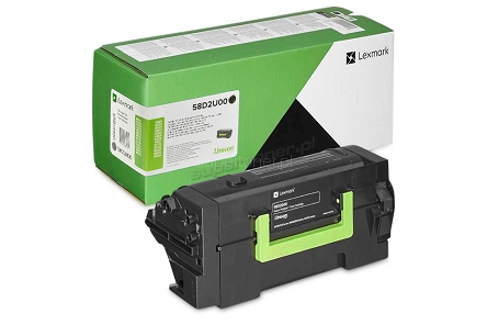 Oryginalny toner zwrotny Lexmark MS725dvn, MS821n, MS821dn, MS822de, MS823n, MS823dn, MS825dn, MS825dnv, MS826de, MX721ade, MX721adhe, MX722ade, MX722adhe, MX822ade, MX822adx, MX826ade, MX826adxe (58D2U00, 582U). Ultra wysoka wydajność 55000 stron.