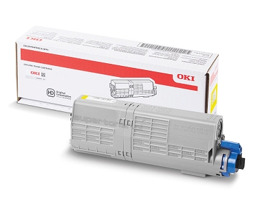 Oryginalny toner Oki ES5432 ES5432dn ES5442 ES5442dn ES5463 ES5473 MFP Żółty o kodzie 46490621. Wydajność tonera 6000 stron według normy ISO/IEC 19798.