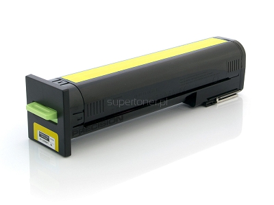 Zamienny toner Lexmark CX860 Yellow (72K20Y0, 72K20YE). Toner pasuje do drukarek Lexmark CX860de, Lexmark CX860dte, Lexmark CX860dtfe. Wydajność tonera wynosi 8000 stron przy pokryciu strony 5%.