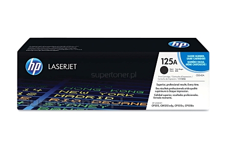 Oryginalny toner HP 125A CB540A Color LaserJet HP CP1210 CP1215 CP1510 CP1515n CP1518ni CM1300 CM1312 CM1312nfi MFP Czarny / Black (CB 540A, 125A) 2200 stron.