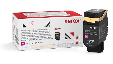 Oryginalny toner Xerox C410 DN VersaLink C415 MFP Magenta 006R04679 o standardowej wydajności 2000 stron. Wydajność deklarowana zgodnie z normą ISO/IEC 19798.