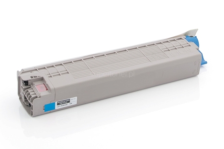 Zamienny toner OKI C843 C843dn Błękitny/Cyan (46443103). Wydajność 10000 stron przy pokryciu 5%. Markowy produkt Laser PRECISION®.