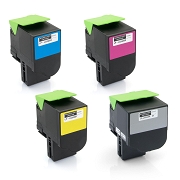 Zamienne tonery Lexmark C2535 dw CMYK (C242XC0, C242XM0, C242XY0, C242XK0) XXL 4 szt. PRECISION