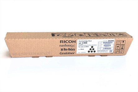 Oryginalny toner do drukarki Ricoh MP C306, Ricoh MP C306ZSP, Ricoh MP C306ZSPF,  Ricoh MP C307, Ricoh MP C307SP, Ricoh MP C307SPF, Ricoh MP C406, Ricoh MP C406ZSPF, Ricoh MP C407, Ricoh MP C407SPF Czarny (842095) wydajność 17000 stron. 