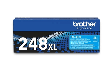 Oryginalny toner Brother Brother DCP-L3520 DCP-L3520CDW, Brother DCP-L3560 DCP-L3560CDW, Brother HL-L3220 HL-L3220CW, Brother HL-L8230 HL-L8230CDW, Brother HL-L8240 HL-L8240CDW, Brother MFC-L3740 MFC-L3740CDW, Brother MFC-L8340, MFC-L8340CDW, Brother MFC-L8390 MFC-L8390CDW Błękitny / Cyan (TN-248XLC, TN248XLC). Wydajność 2300 stron.